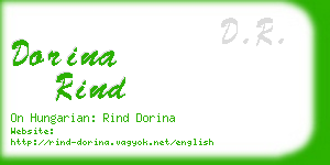 dorina rind business card